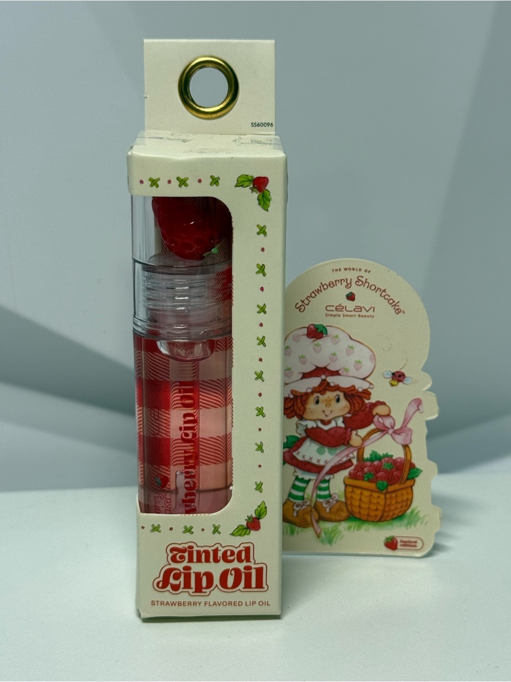 Strawberry Shortcake X Celavi Lip Oil With Charm Flavored Scented